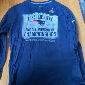 New England Patriots Super Bowl XLIX Champions Nike Shirt XL